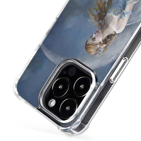 Fairy with Black Cat Sitting on Moon by Nene Thomas iPhone 16 Pro MagSafe Case